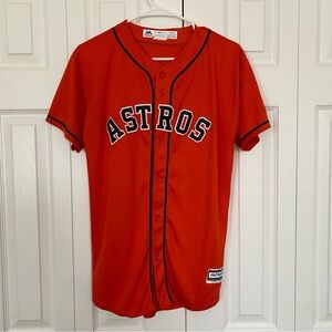 Houston Astros Correa #1 Jersey Youth XL 18/20 Orange Majestic Stitched Coolbase